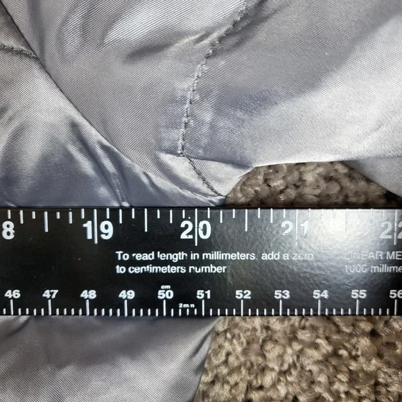 The North Face Womens 650 Down Puffer Jacket Gray Medium‎ Quilted Coat - Picture 9 of 11